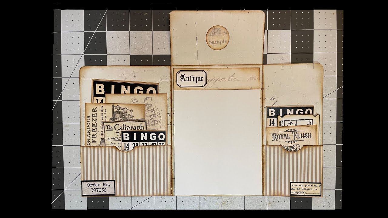 Tutorial: Mini Journaling Folio with Notepad - Junk Journaling Ephemera