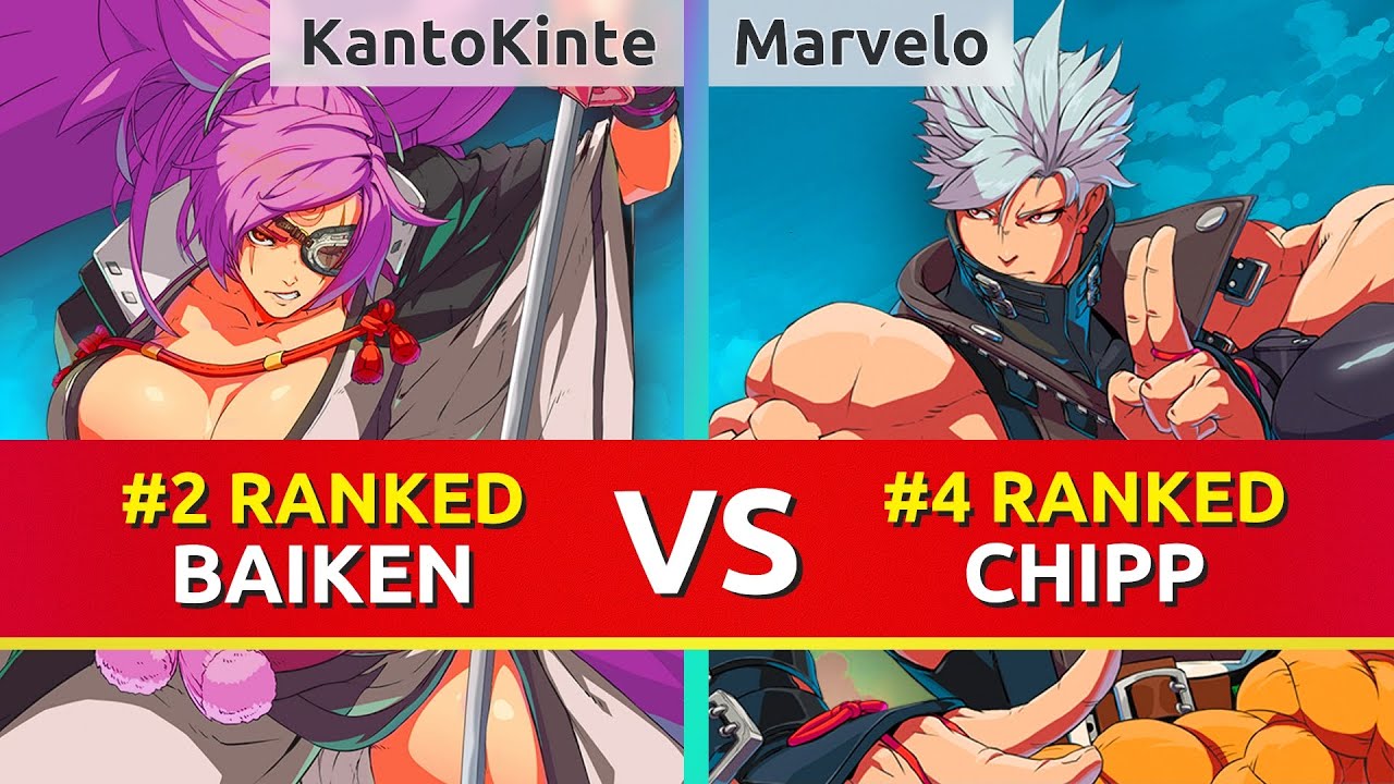 GGST ▰ KantoKinte (#2 Ranked Baiken) vs Marvelo (#4 Ranked Chipp). Guilty Gear Strive
