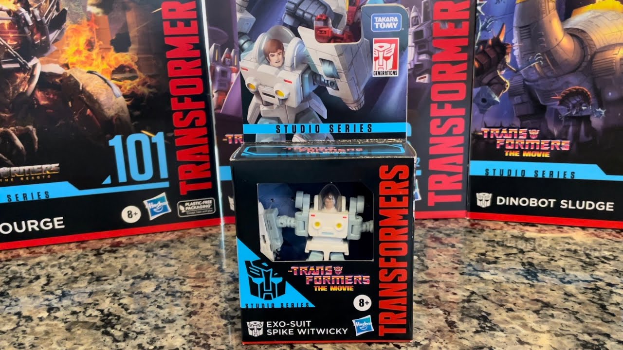 Exo Suit Spike Witwicky Transformers Unboxing and transforming