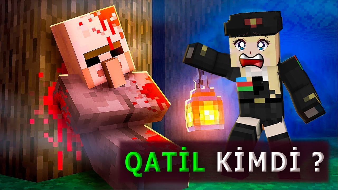 😰MİNECRAFT QƏRİBƏ KƏND TAPDIM 🔪QATİL KİMDİ ?