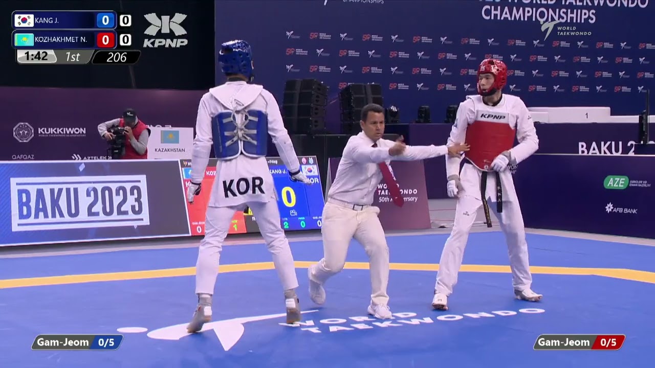 206 R64 Men  74kg KOR KANG J  KAZ KOZHAKHMET N
