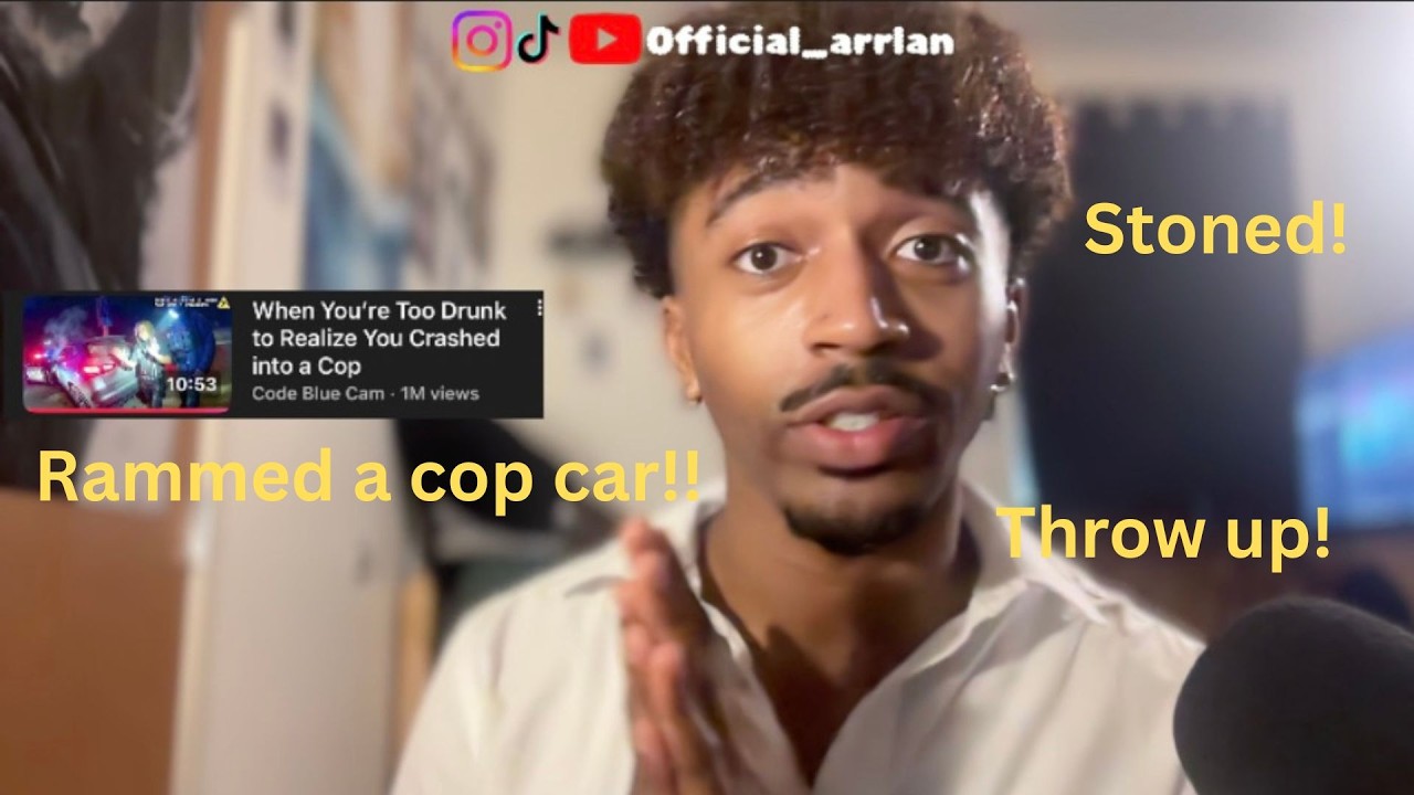 📍 TOO DRUNK TO REALIZE HE CRASHED INTO A COP?! 😳🐥 | Crazy Bodycam Reaction