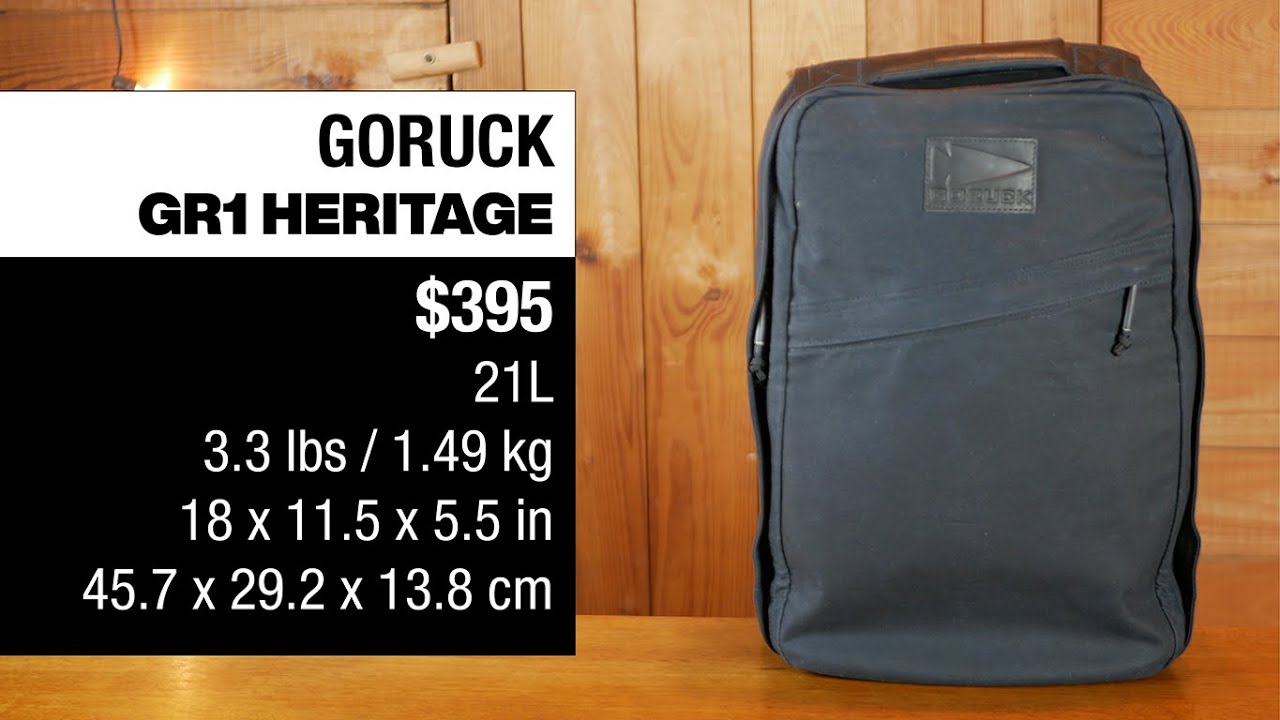 GORUCK GR1 HERITAGE BACKPACK REVIEW