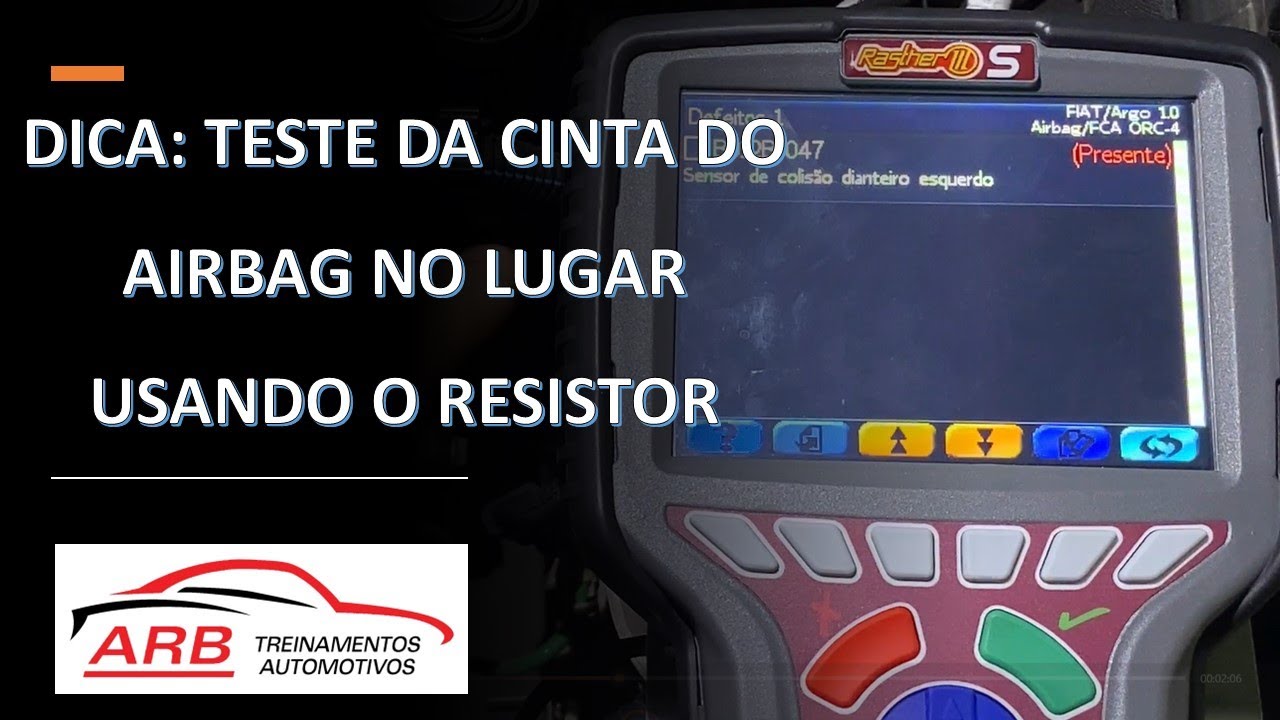 Como trocar a cinta do Airbag usando o resistor.