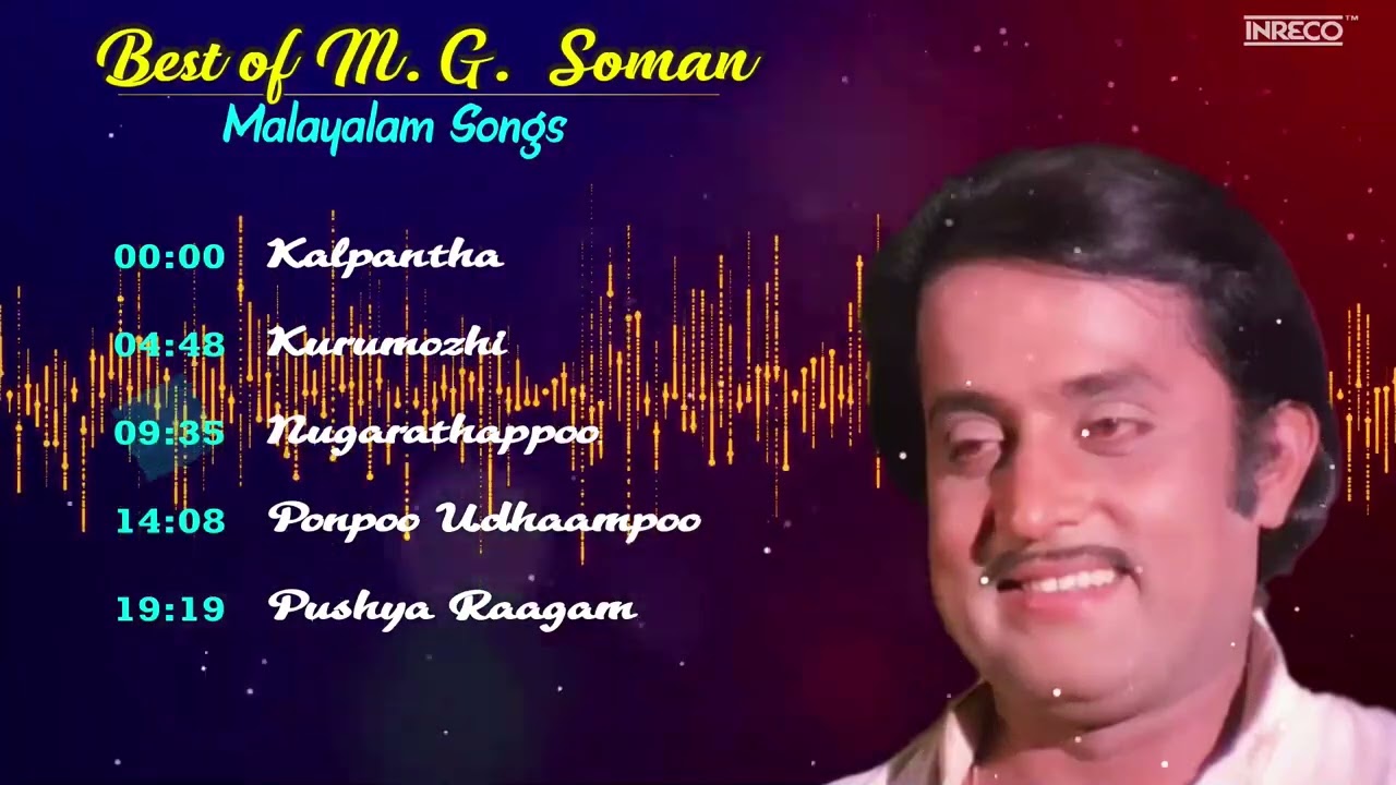 M.G.Soman Malayalam Evergreen Songs | Vani Jairam | KJ Yesudas Hits | M.K.Arjunan | K.J.Joy