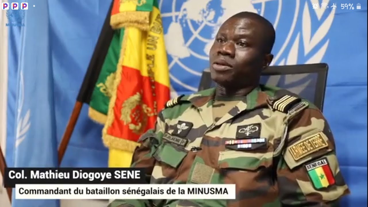 Jambaars Yi : Minusma: casques bleus du contingent sénégalais avec le colonel Mathieu Diogoye SENE