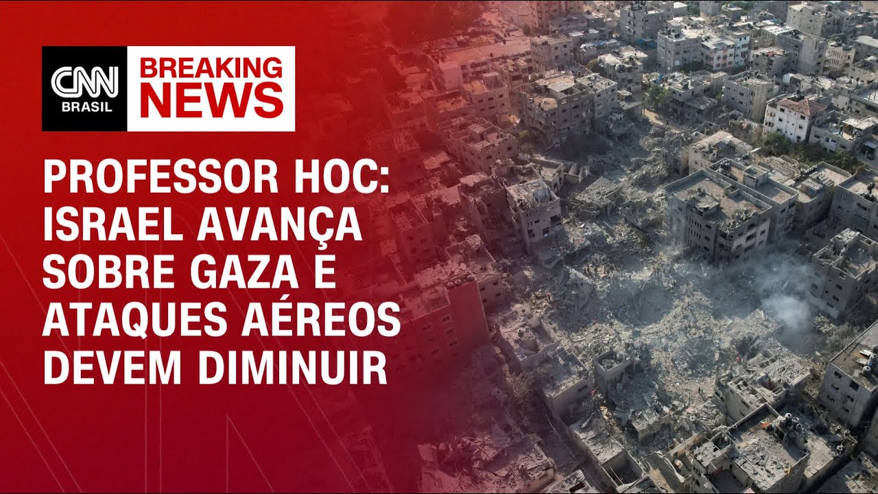 Professor HOC: Israel avança sobre Gaza e ataques aéreos devem diminuir | CNN PRIME TIME