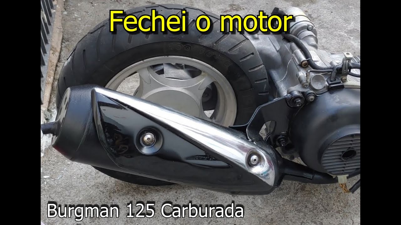 EP3 - Montando e fechando motor da Suzuki Burgman 125 Carburada