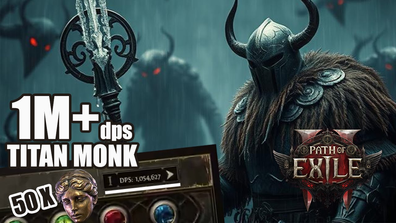 Titan Monk! 1M+ DPS  fast and powerful titan build (END GAME) poe2