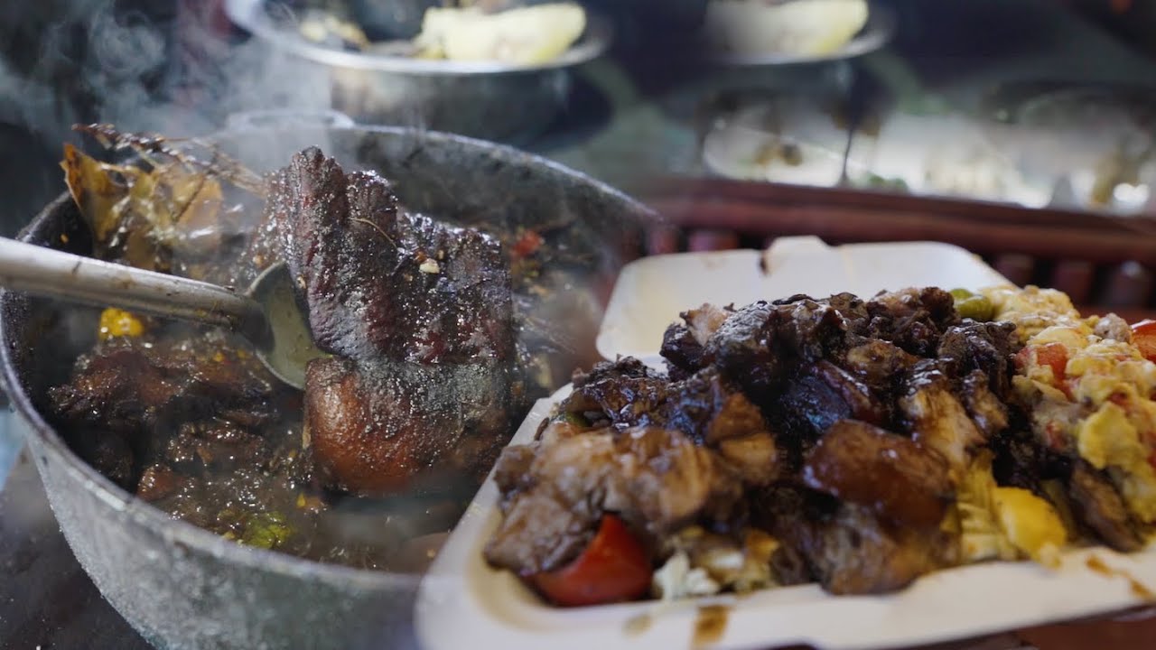Highway Jamaican Street Food SPICY PORK & ACKEE