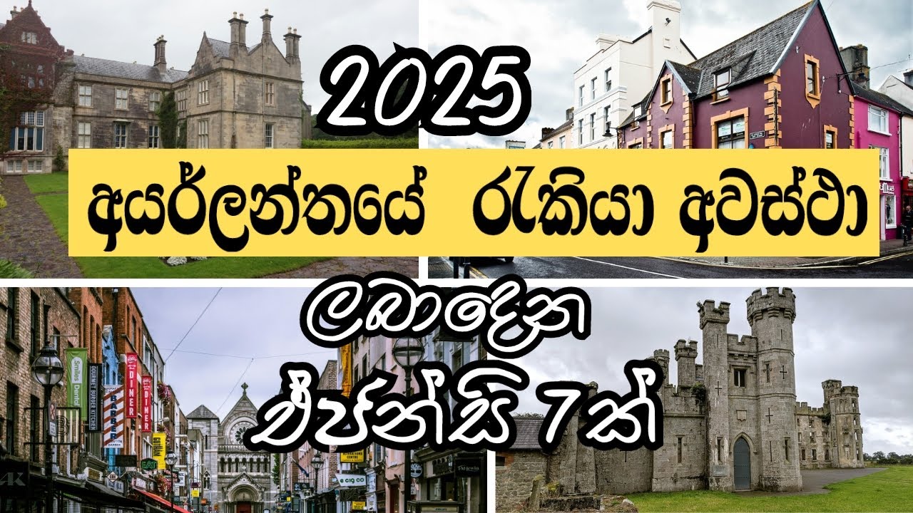 අයර්ලන්තයේ රැකියා අවස්ථා ලබාගත හැකි රැකියා ඒජන්සි 7ක්, IRELAND JOBS