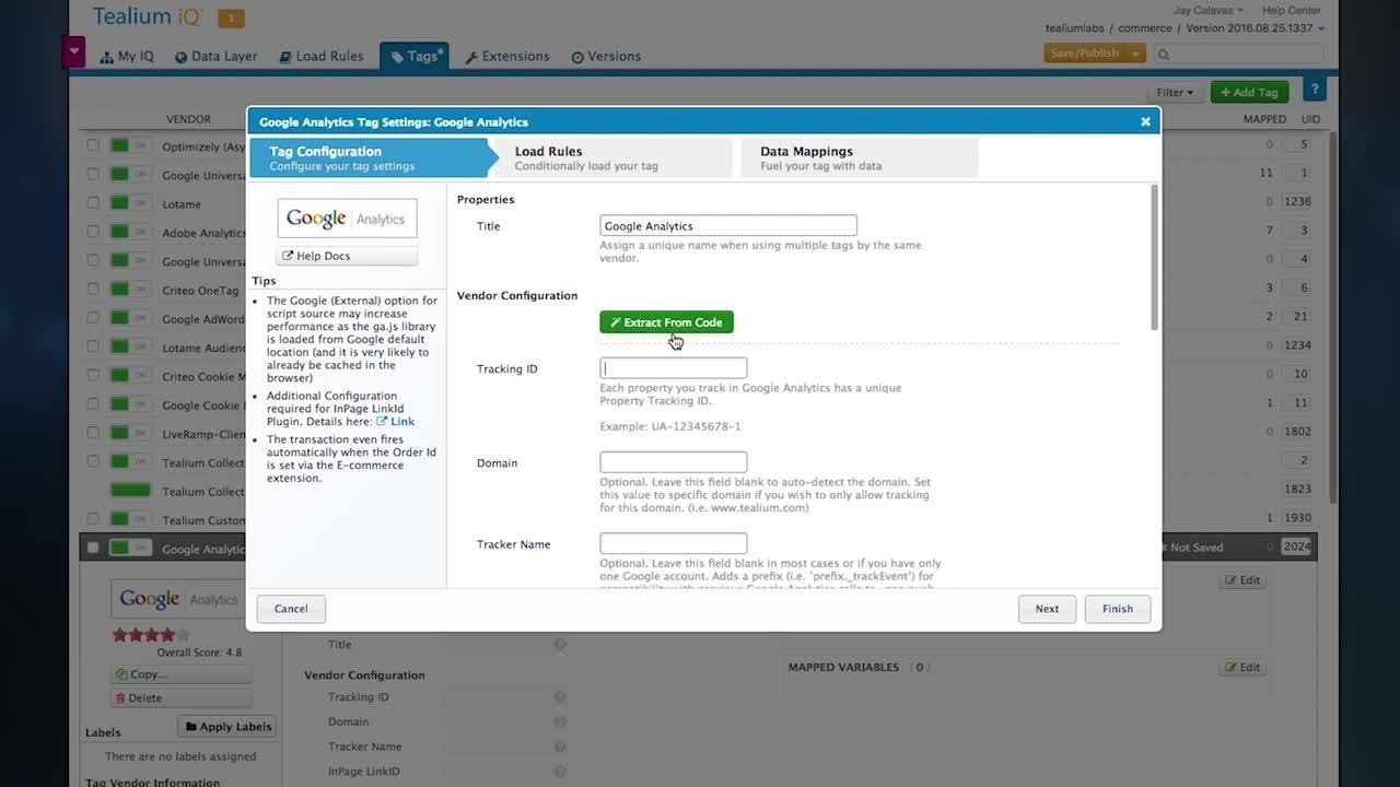 Demo: Tealium iQ Tag Management