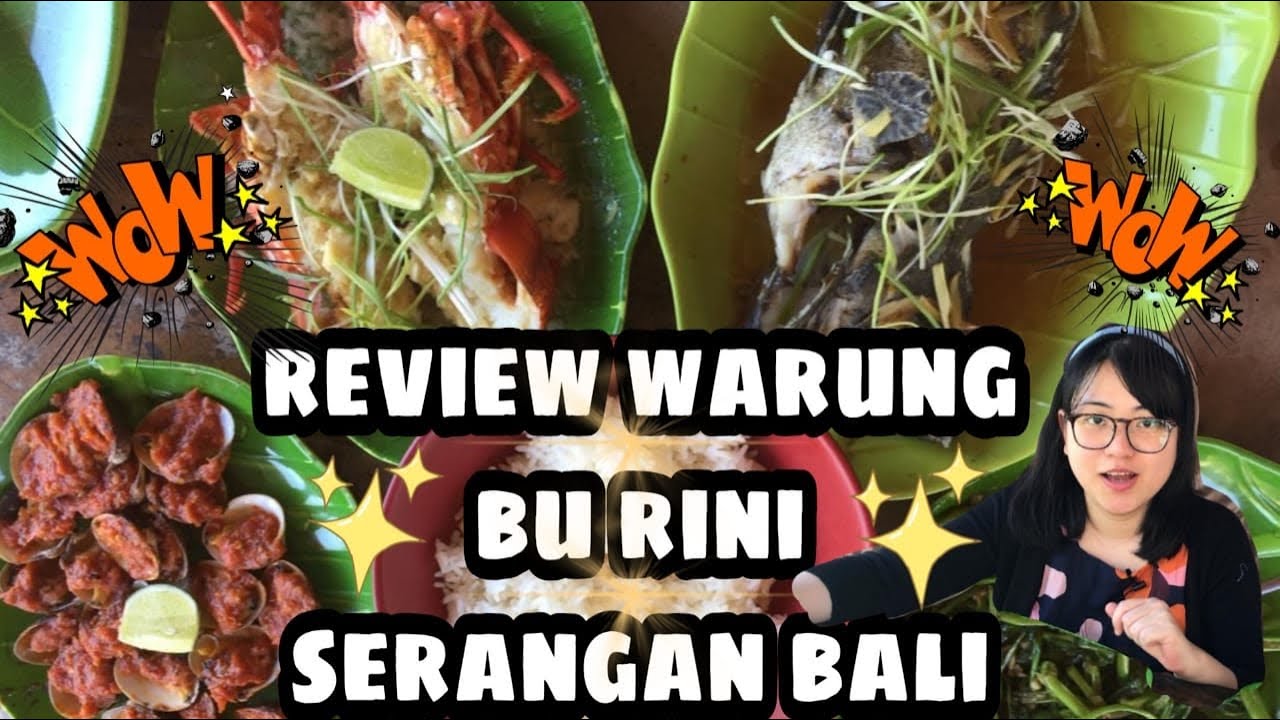 Review Seafood Warung Bu Rini, Fresh,Besar dan Harganya Terjangkau di Serangan, Bali #vlog32