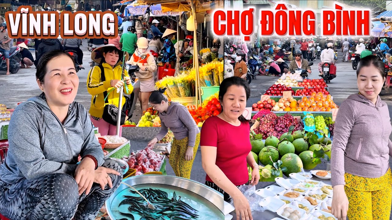 Quá Bất Ngờ Khi Đi Chợ Đông Bình Vĩnh Long, Phát Hiện Chợ Có Bán Rất Nhiều Món Ngon Và Giá Rất Rẻ