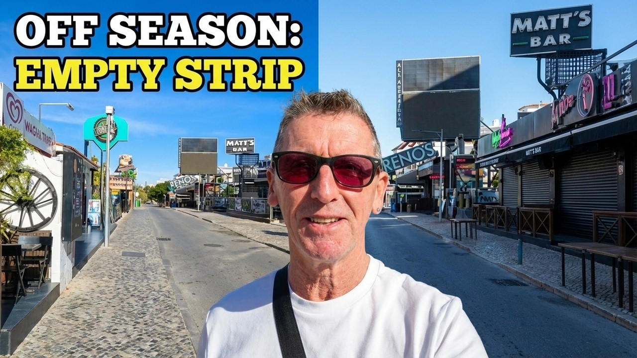 Albufeira Strip by Day: No Hangovers, No Crowds&hellip; Just Me and 1,000 Bars!