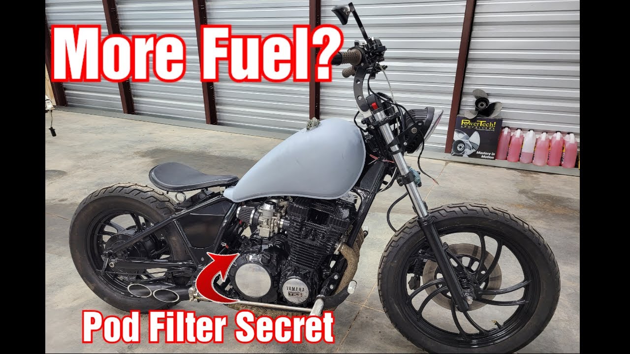 Сборка Yamaha XJ750 Bobber. БОЛЬШАЯ ОШИБКА?! (Секреты фильтров Air Pod), часть 3