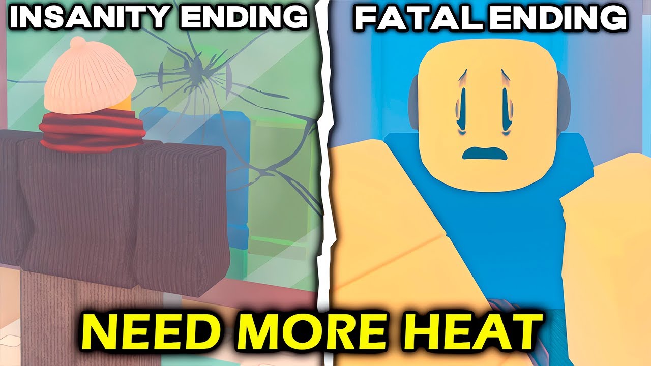 How to get The Insanity Ending and The Fatal Ending in NEED MORE HEAT - Roblox
