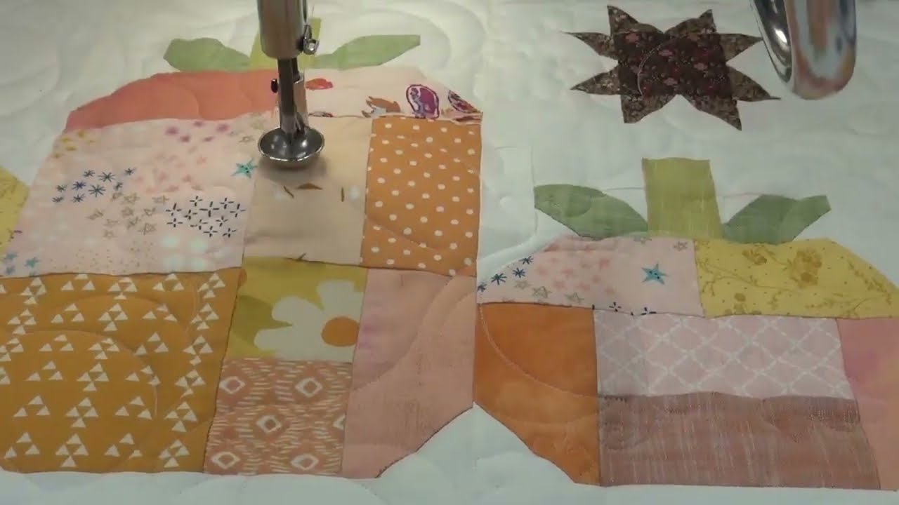 Pumpkin Pano 4 Longarm Quilting PAS497