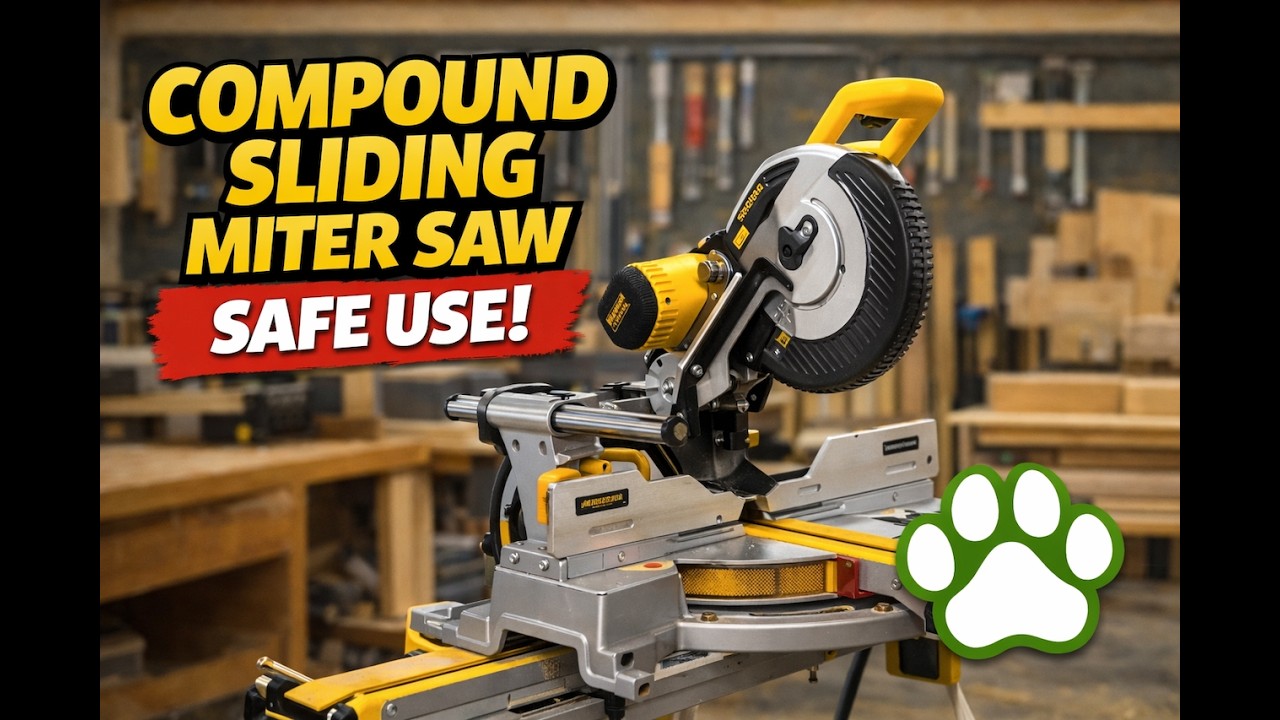 How to Safely Make Basic Cuts on a Compound Sliding Miter Saw