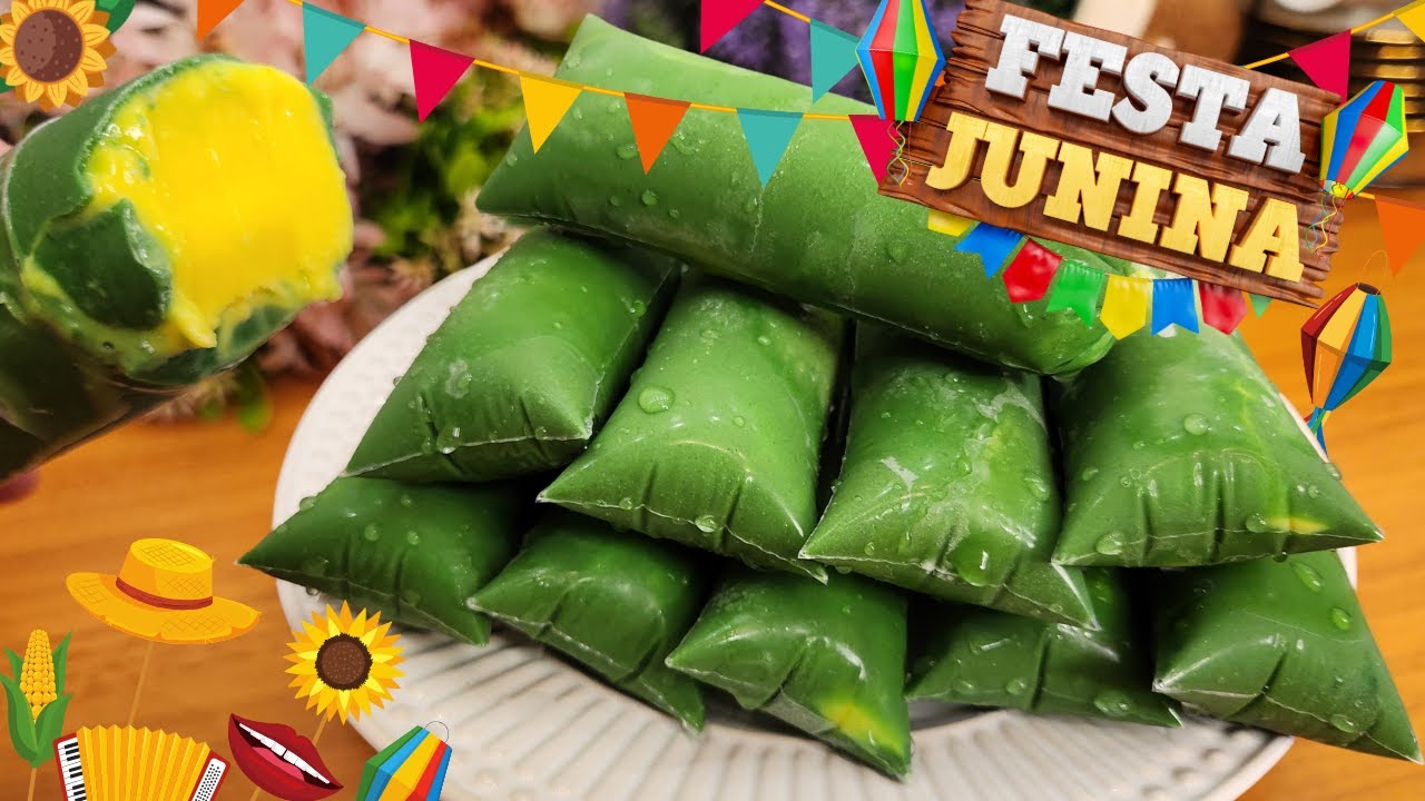 🌽 Geladinho Gourmet de Milho Verde + Casquinha de Chocolate | Festa Junina Irresistível! 🌈