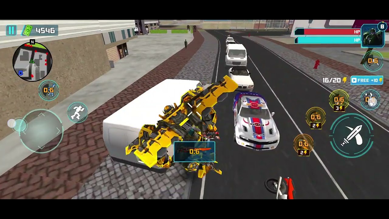 Farklı iki oyun robot city car battle yükleyebilirsiniz.