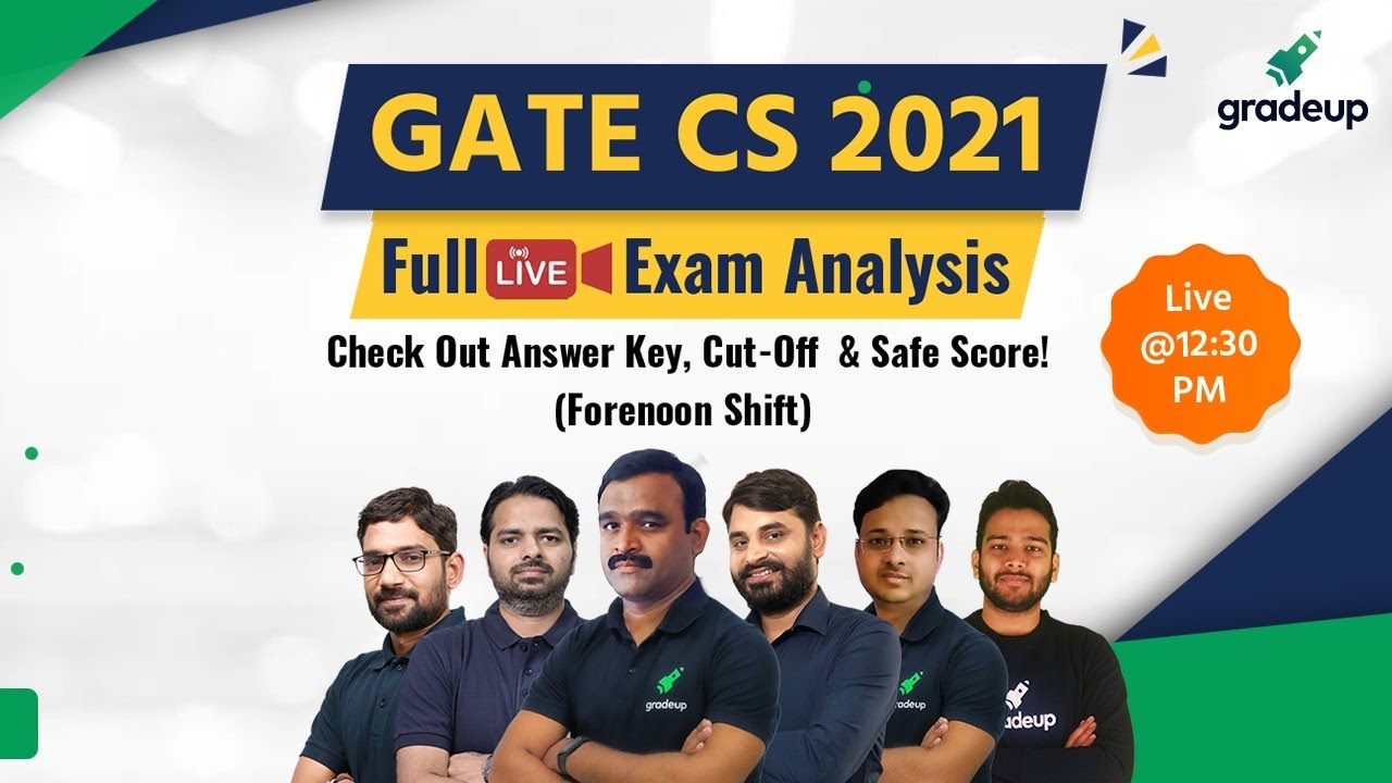 #GATE2021 CSE Full Exam Analysis & Answer Key🧑🏻&zwj;💻 | Live 13th Feb Shift 1 | Do not Miss! | Gradeup