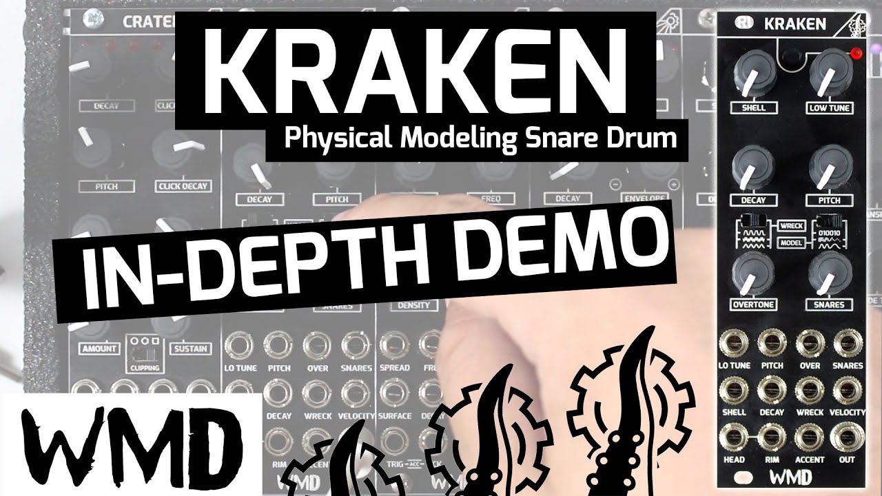 WMD Kraken Eurorack Snare Drum - In-depth demonstration