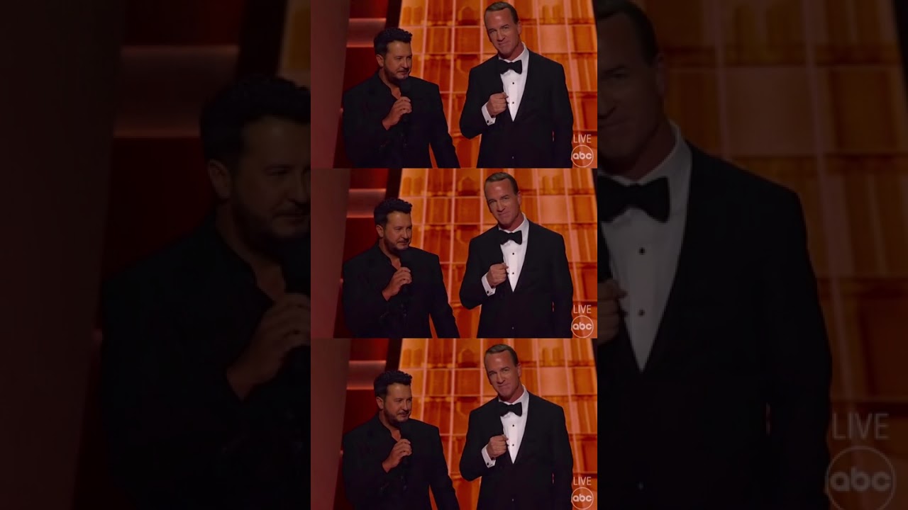 Luke and Peyton’s opener at the CMA Awards…