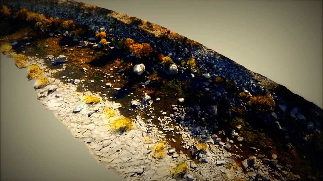 3D Alpine River Reconstruction using Agisoft PhotoScan