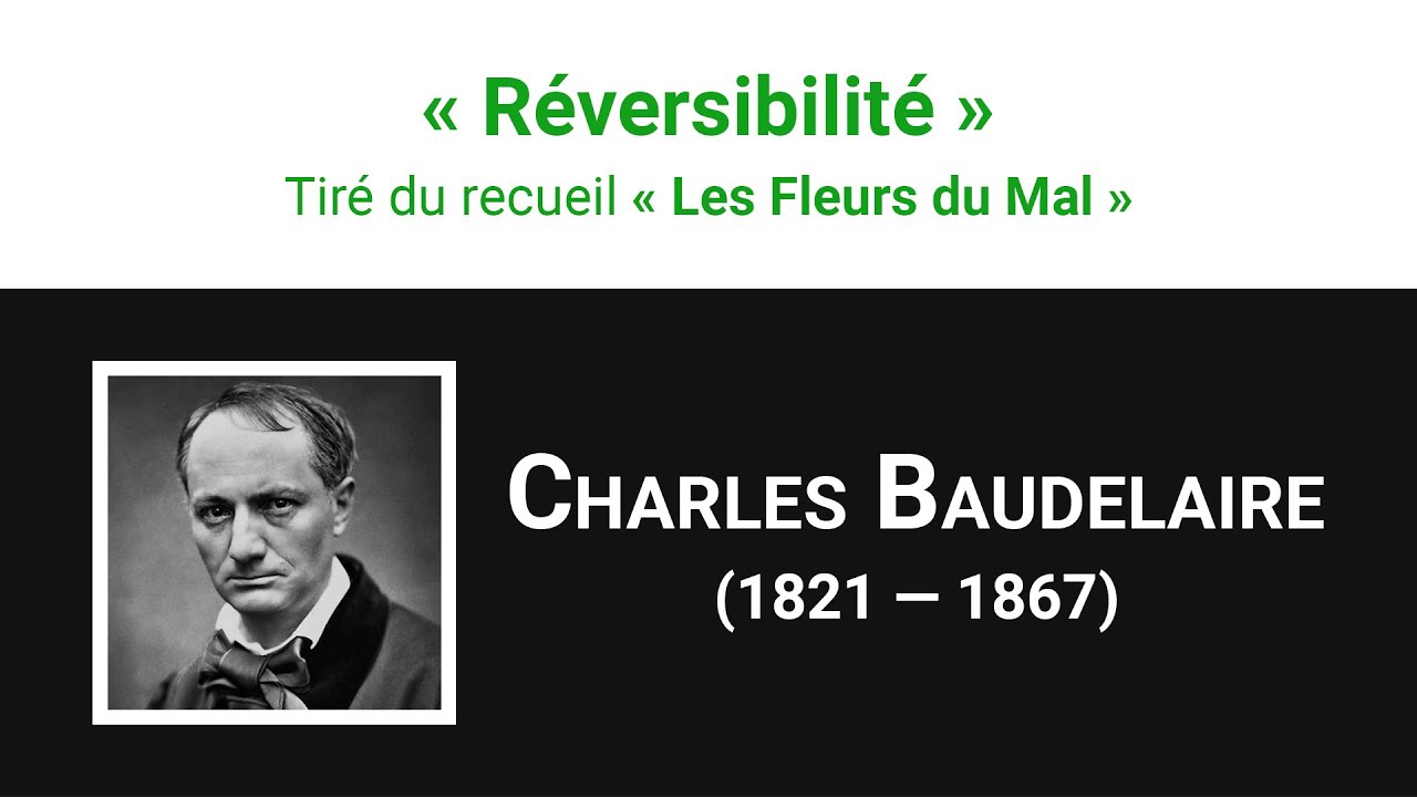 « Réversibilité », poème de Charles Baudelaire