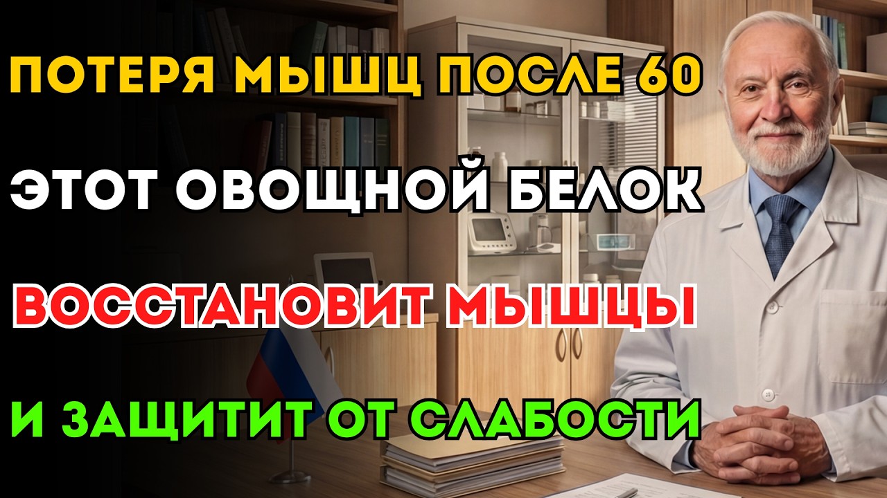 Больше не нужны яйца! Этот растительный белок остановит атрофию мышц после 60 лет.