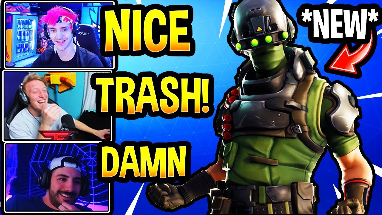 STREAMERS REACT to *NEW* TECH OPS SKIN (BOT SKIN)! Fortnite Funny Moments
