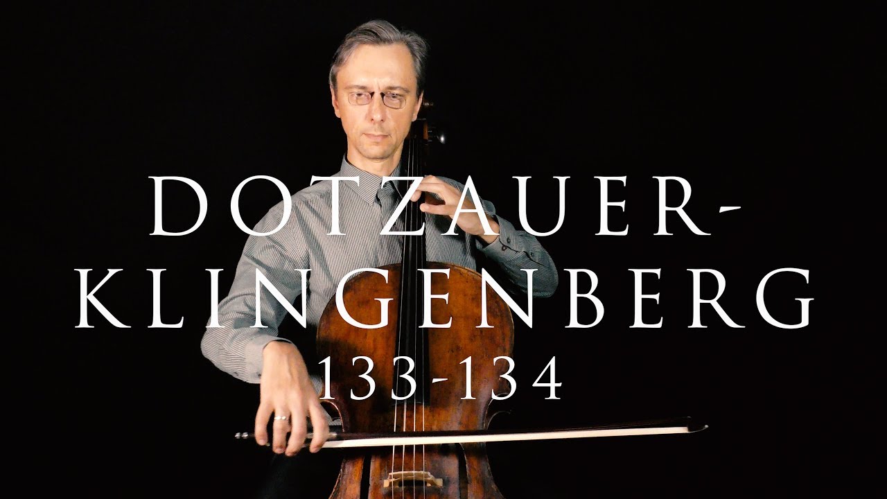 Dotzauer-Klingenberg Metodo para Violoncelo No.133-134| Lower Third Position