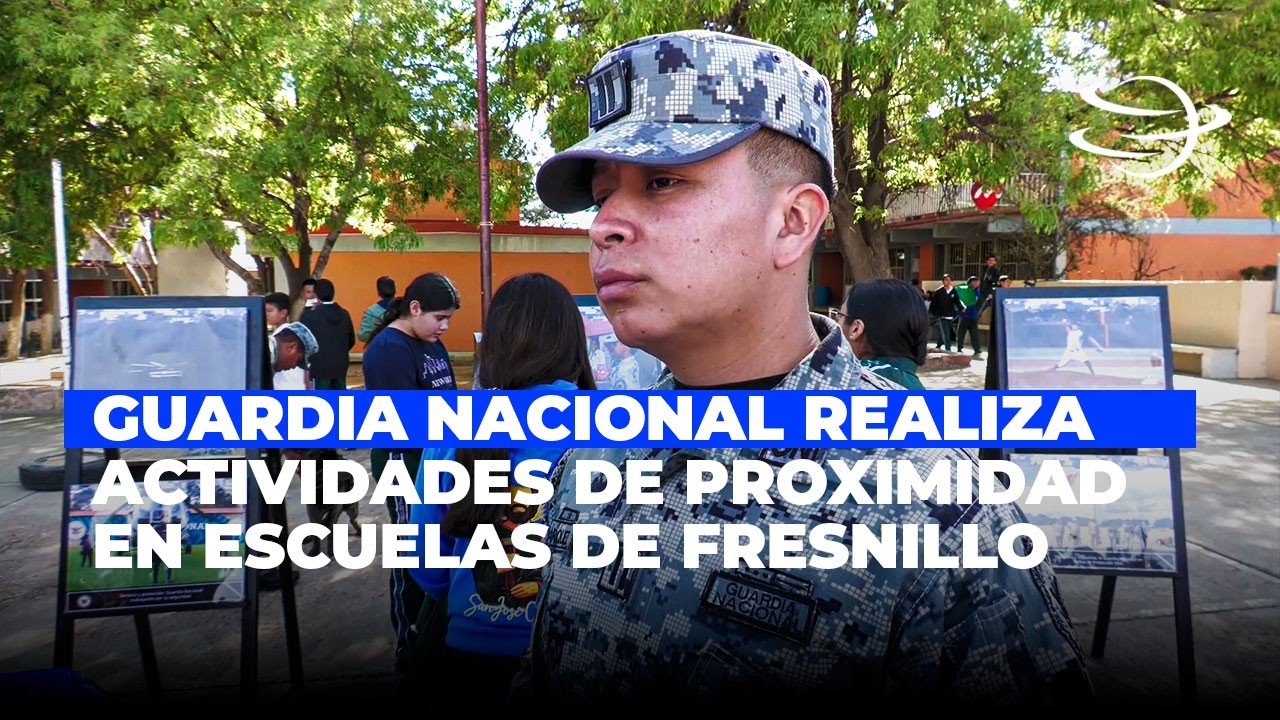 Guardia Nacional realiza actividades de proximidad social en la Secundaria 3 de Fresnillo