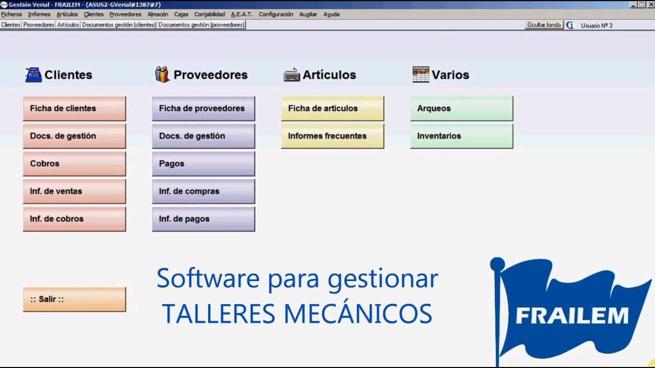Software para gestionar Talleres Mecánicos