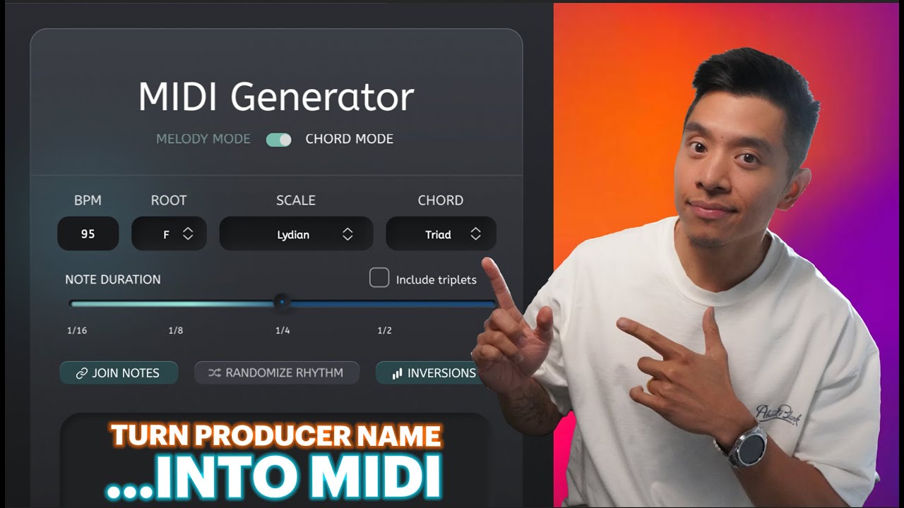 Turning my producer name into MIDI???