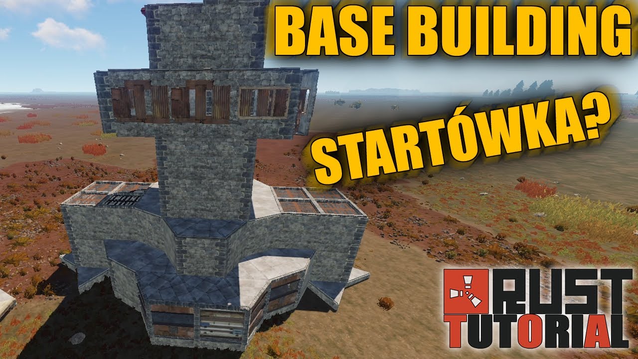 Rust Tutorial - Startówka z Piecami, Heli Towerem i Garażem na Helke [rust pl]
