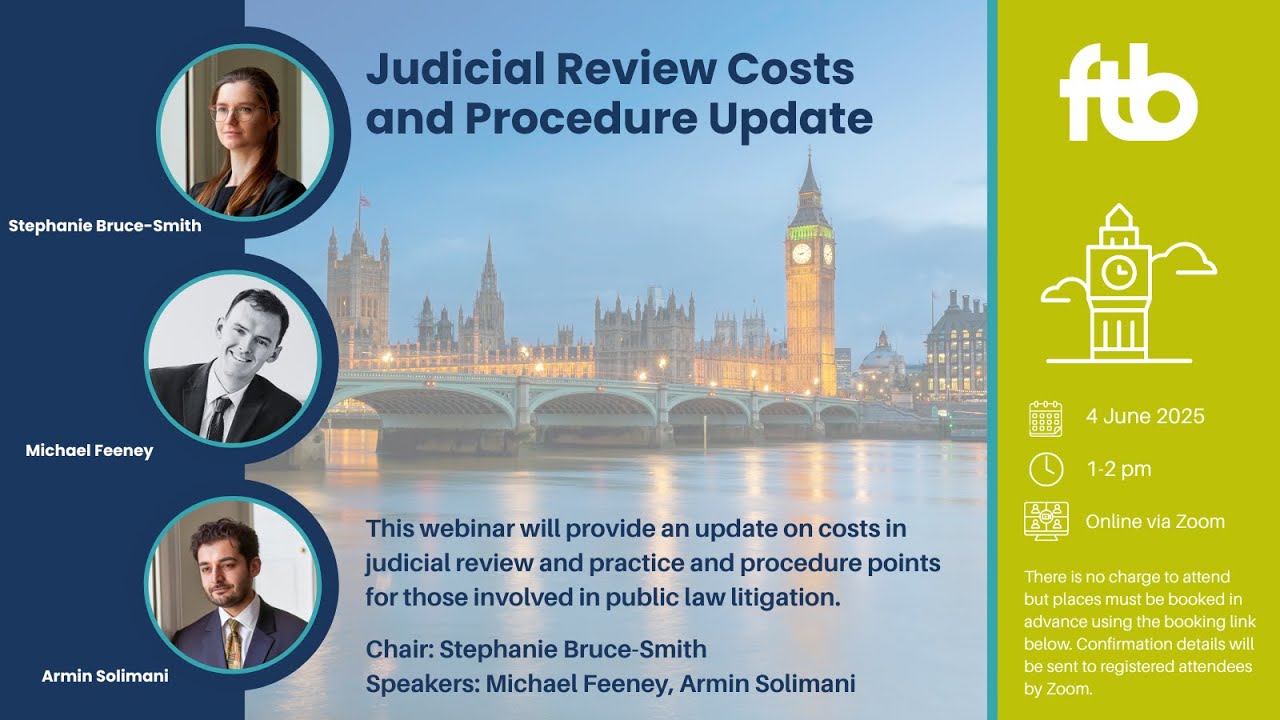 Judicial Review Costs and Procedure Update