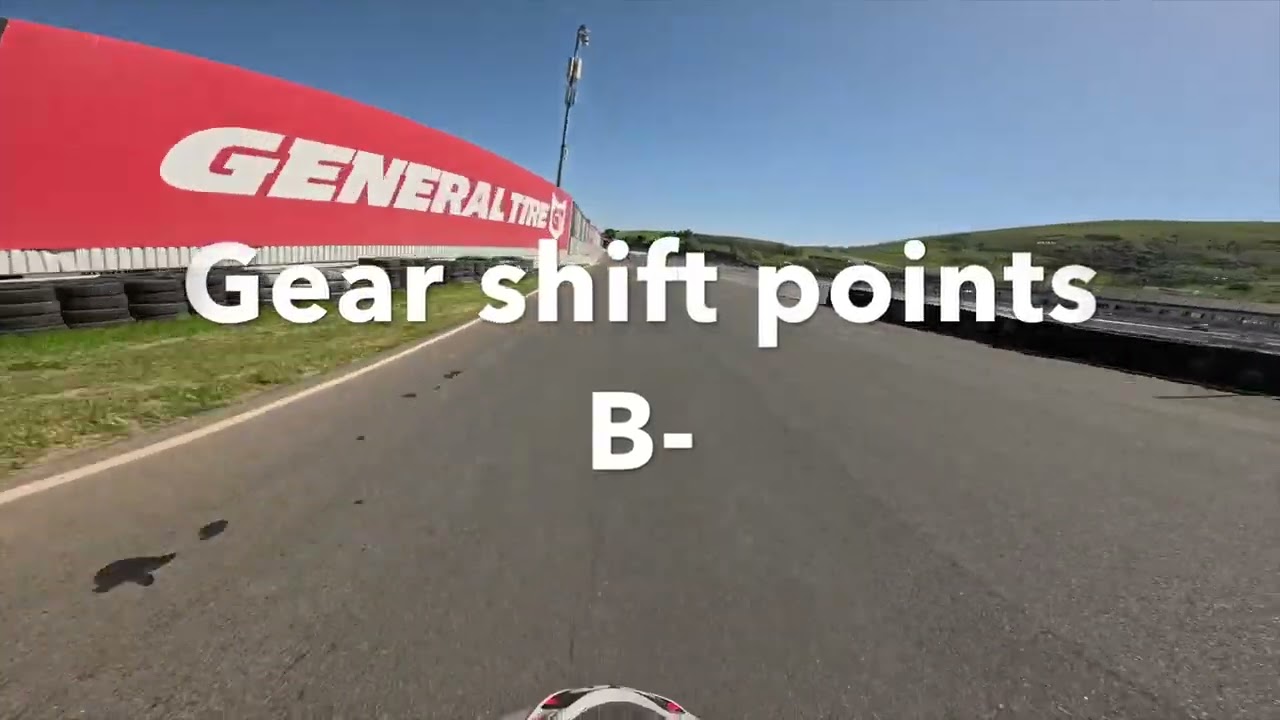 Sonoma Raceway in California, April 2025 at B+ pace
