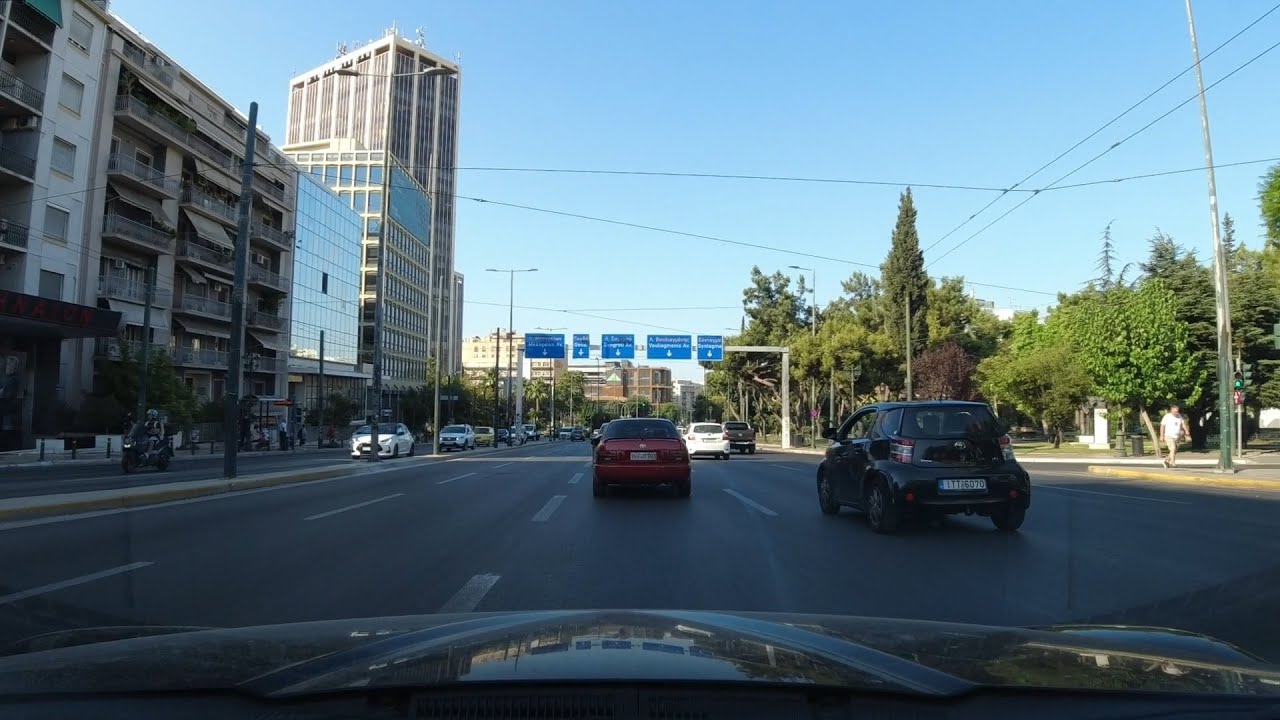 Driving in Athens. L. Kifisias, Arditou, Kallirois, L. Syggrou.