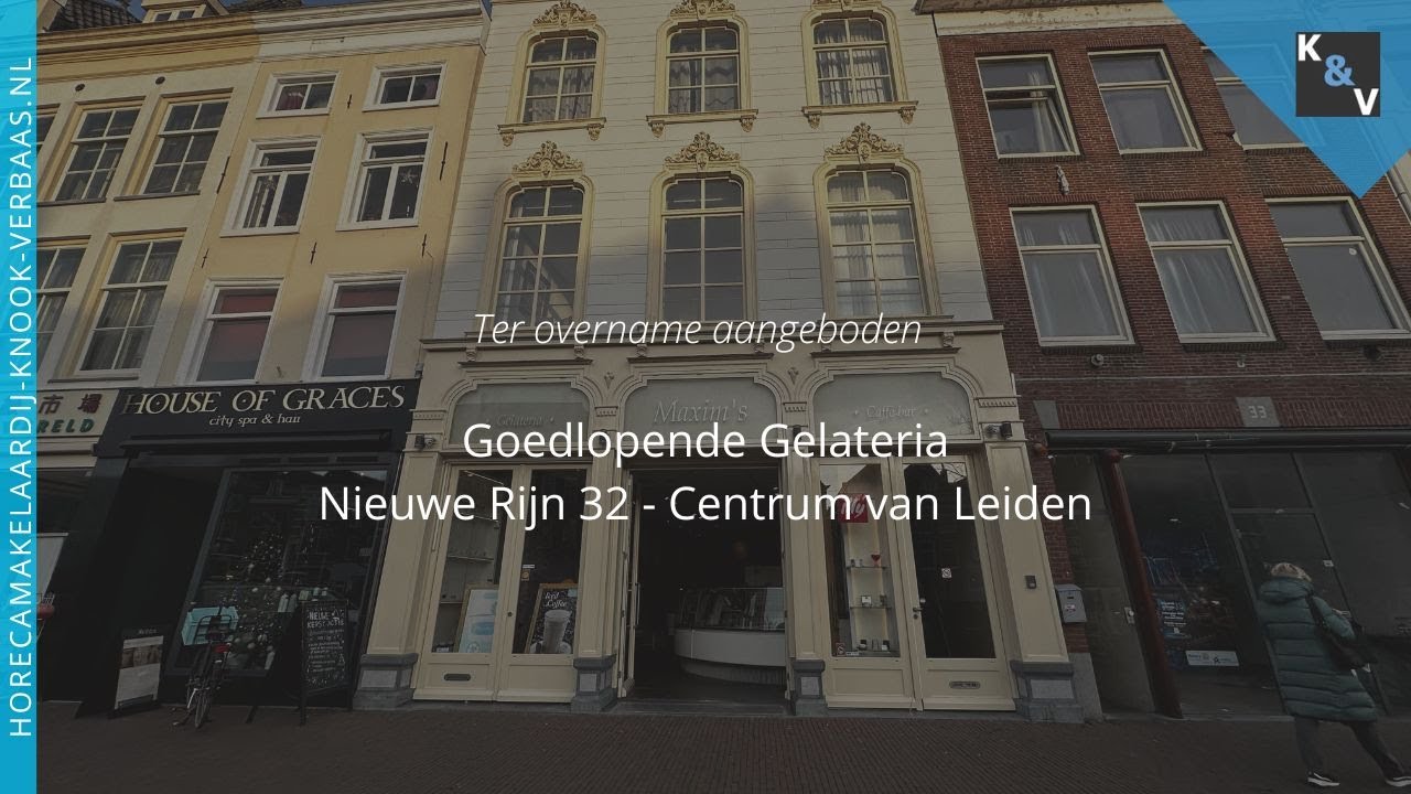 Gelateria Maxim's   Nieuwe Rijn 32   Leiden   Horecamakelaardij Knook en Verbaas   YouTube