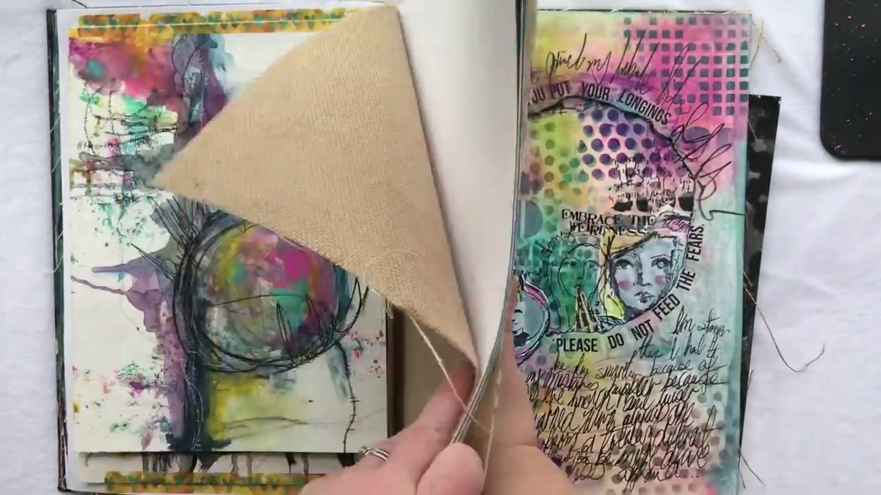 Art journal Flip Through: Classes with Dina Wakley