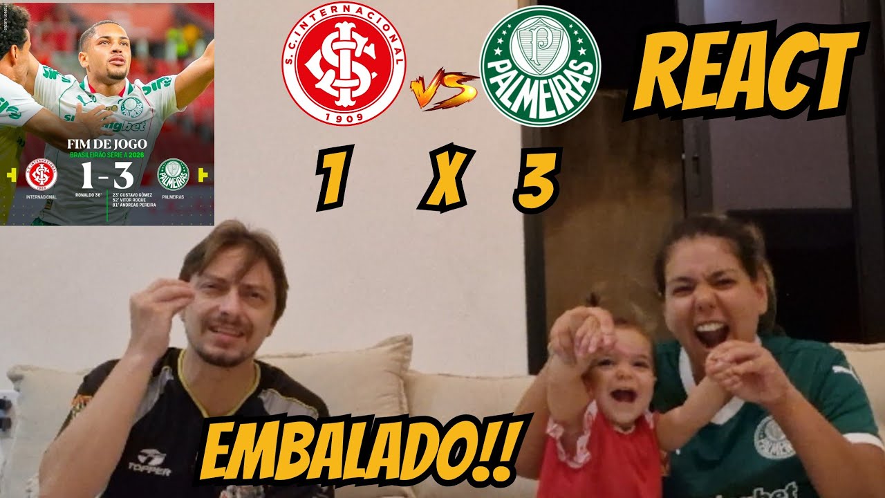 REACT - PALMEIRAS X INTERNACIONAL - PALMEIRAS EMBALADO #palmeiras 