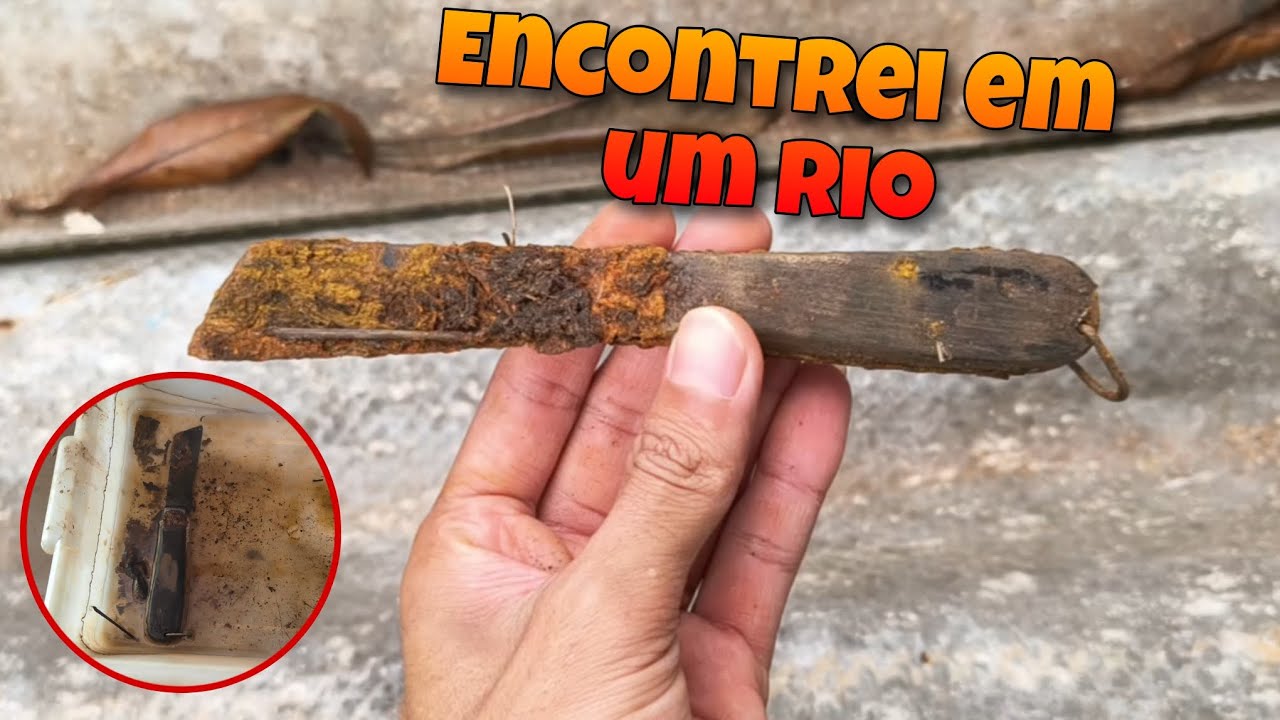 Restauração de um velho canivete que eu encontrei em um rio 