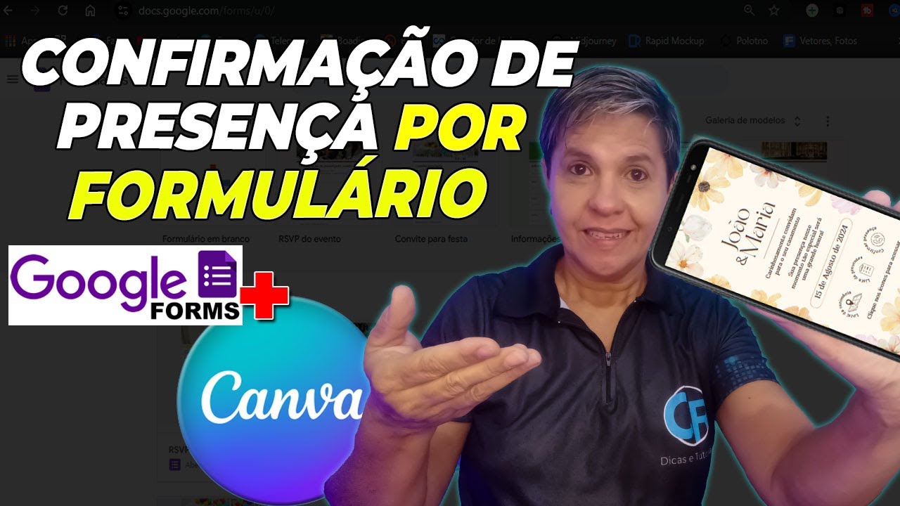 COMO CRIAR Convite INTERATIVO com CONFIRMAÇÃO de Presença com GOOGLE FORMS + CANVA