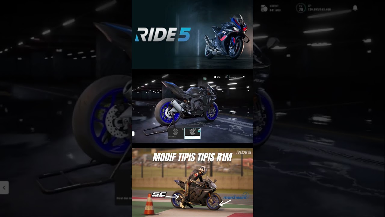 Modif Moge R1M Di Dalam Game, Full Video Cek Di Channel Saya Guys! #dadan28 #ride5 #yamahar1m #ride