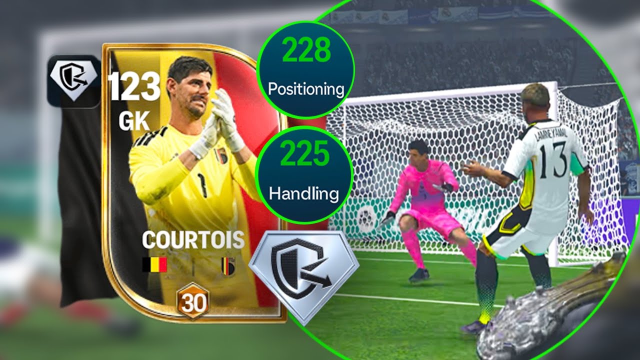 This 123 OVR Courtois is a WALL! 🧤 Every Shot Saved 🥶| FC Mobile