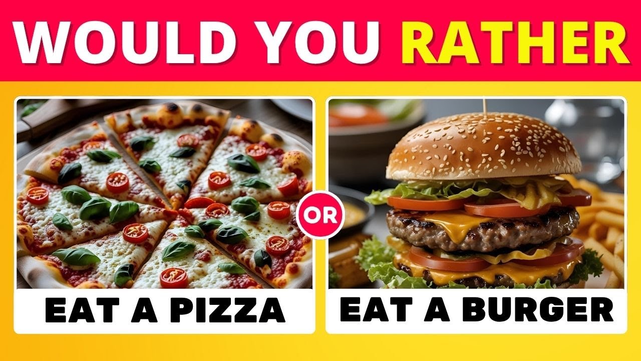 20 Deliciously Hard Food Choices! Can You Pick (Would You Rather) 🍕