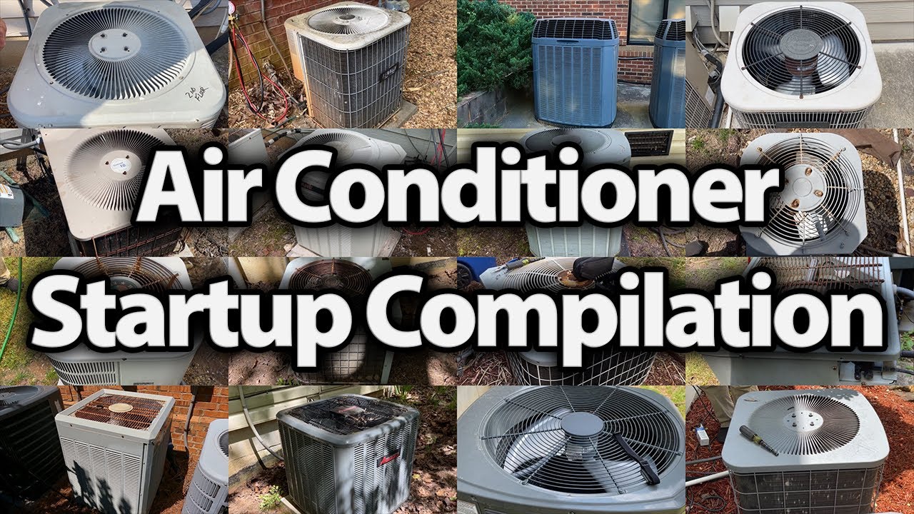 Air Conditioner Startup Compilation | 30 Startups