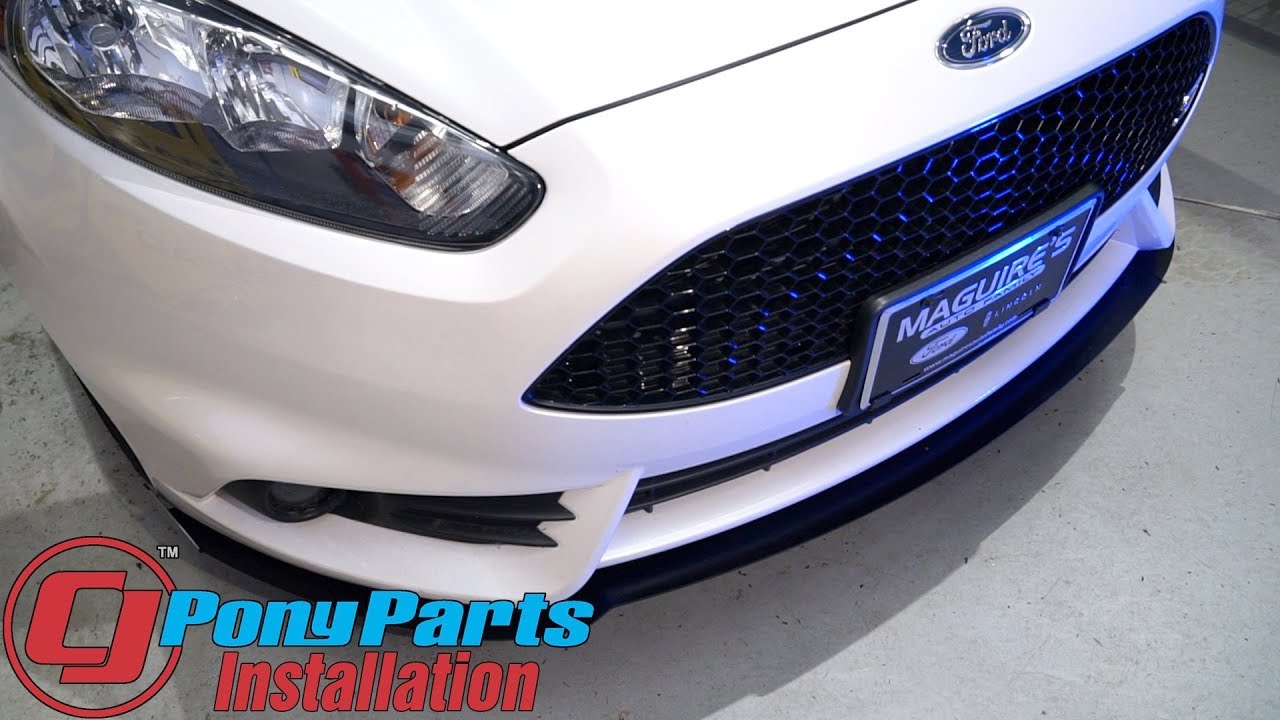 Fiesta ST Rally Innovations Front Splitter 3-Piece Matte Black Aluminum 2014-2017 Installation